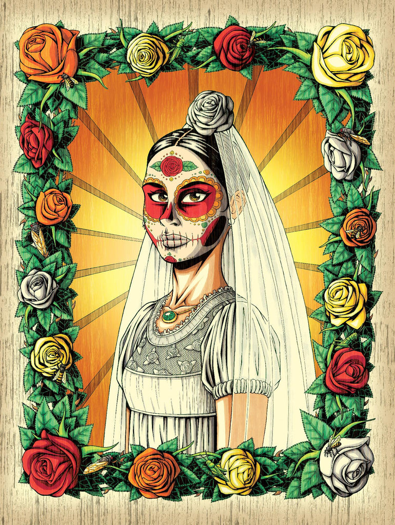 Muerta Bride by Nicholas Ivins on GIANT ART - multicolor urban/pop surrealism; ethnic