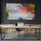 Other Side of the Moon by Lina Alattar on GIANT ART - violet,pink abstracts, contemporary