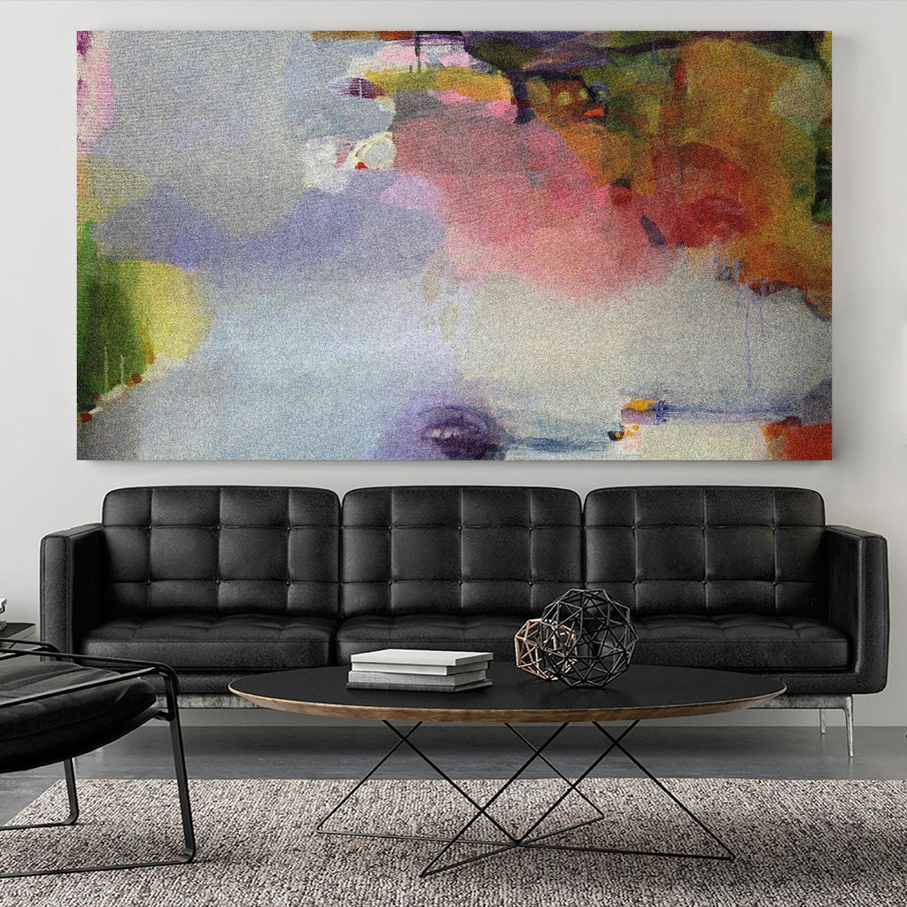 Other Side of the Moon by Lina Alattar on GIANT ART - violet,pink abstracts, contemporary