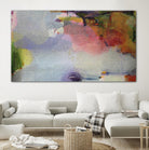 Other Side of the Moon by Lina Alattar on GIANT ART - violet,pink abstracts, contemporary