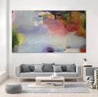 Other Side of the Moon by Lina Alattar on GIANT ART - violet,pink abstracts, contemporary