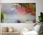Other Side of the Moon by Lina Alattar on GIANT ART - violet,pink abstracts, contemporary