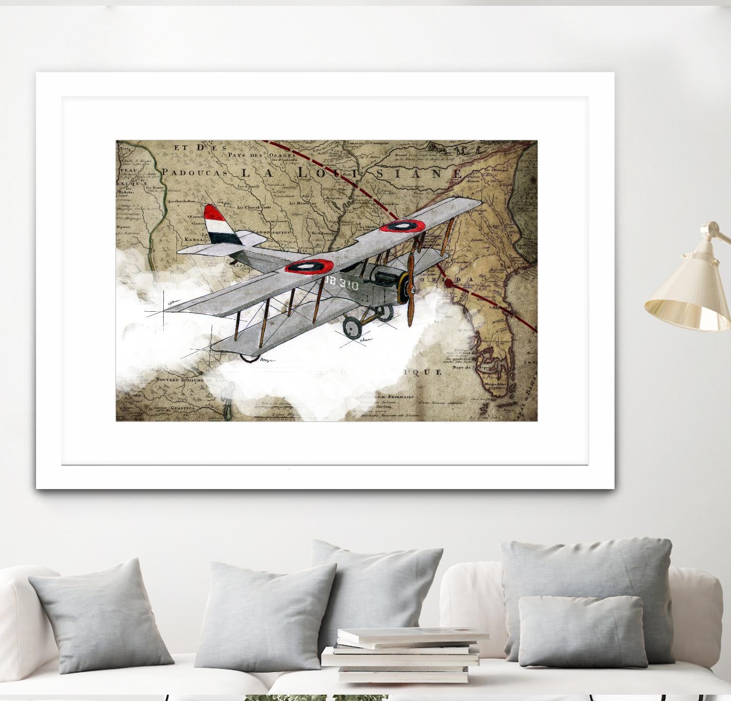 Biplane 4 by GraphINC Studio on GIANT ART - multicolor vintage
