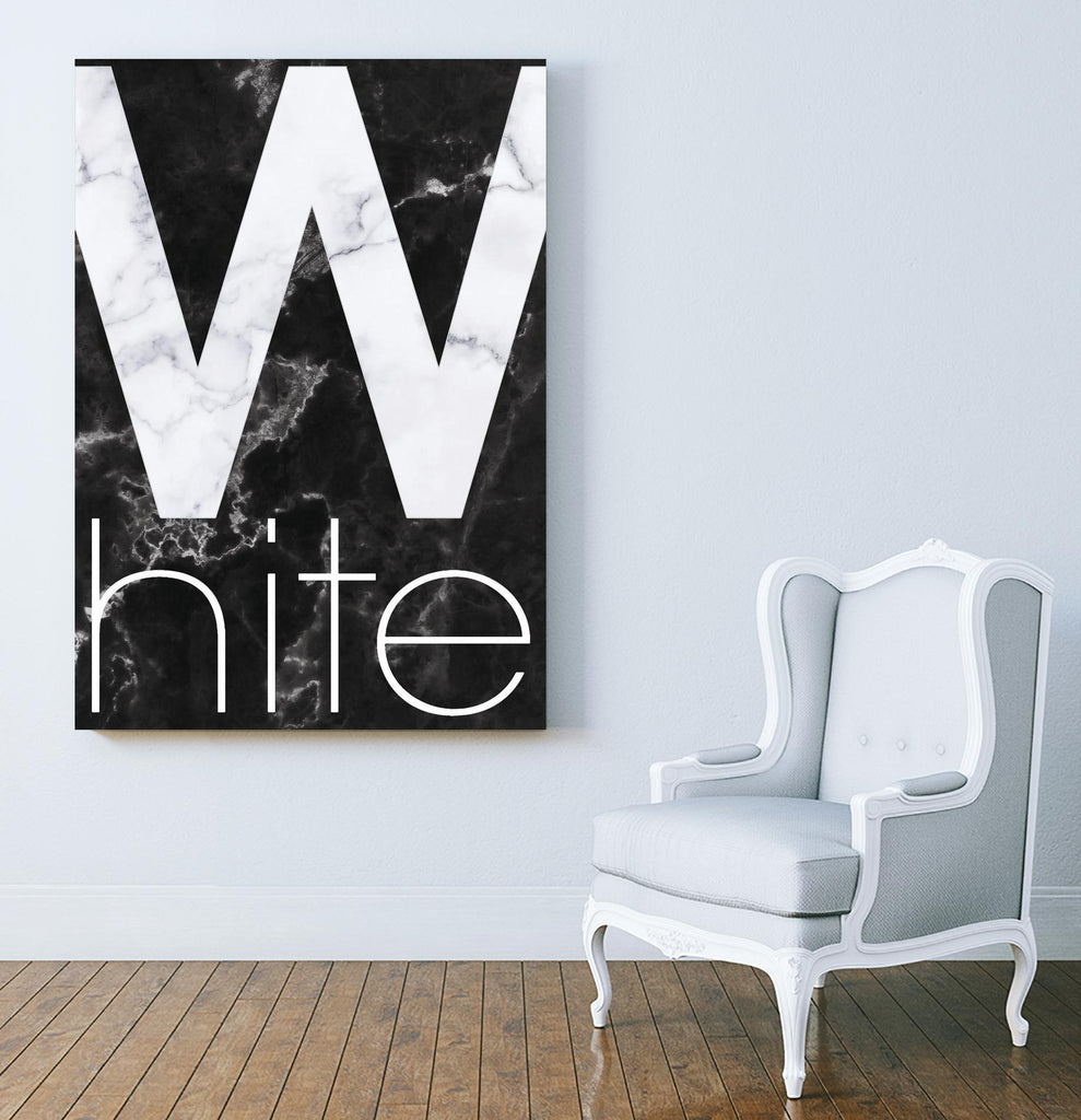 White Marble by TypeLike on GIANT ART - multicolor design/type; contemporary