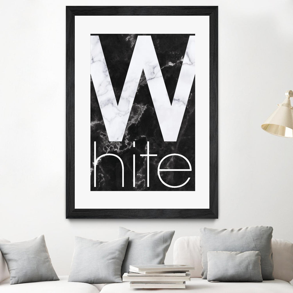White Marble by TypeLike on GIANT ART - multicolor design/type; contemporary