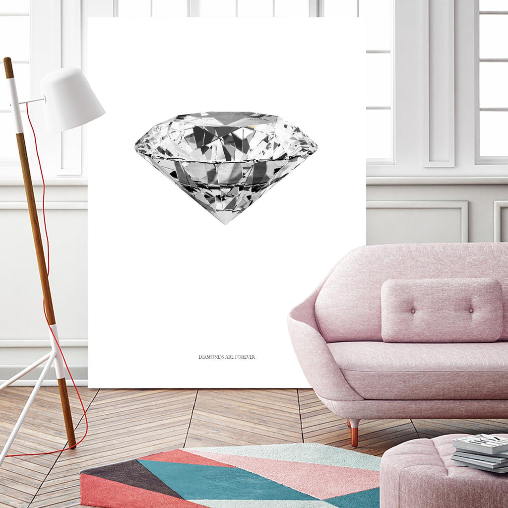 Diamonds are Forever II by TypeLike on GIANT ART - multicolor floral/still life; novelty