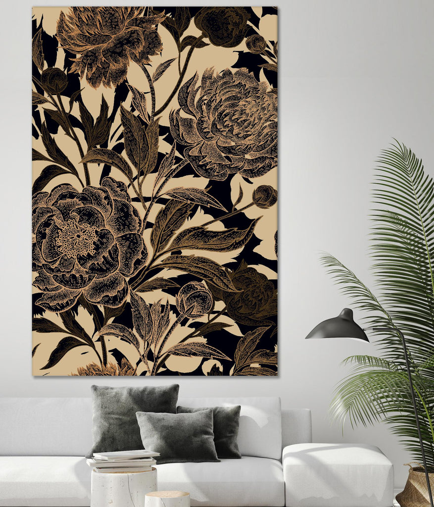 Golden Rose II by Incado on GIANT ART - multicolor floral/still life; design/type