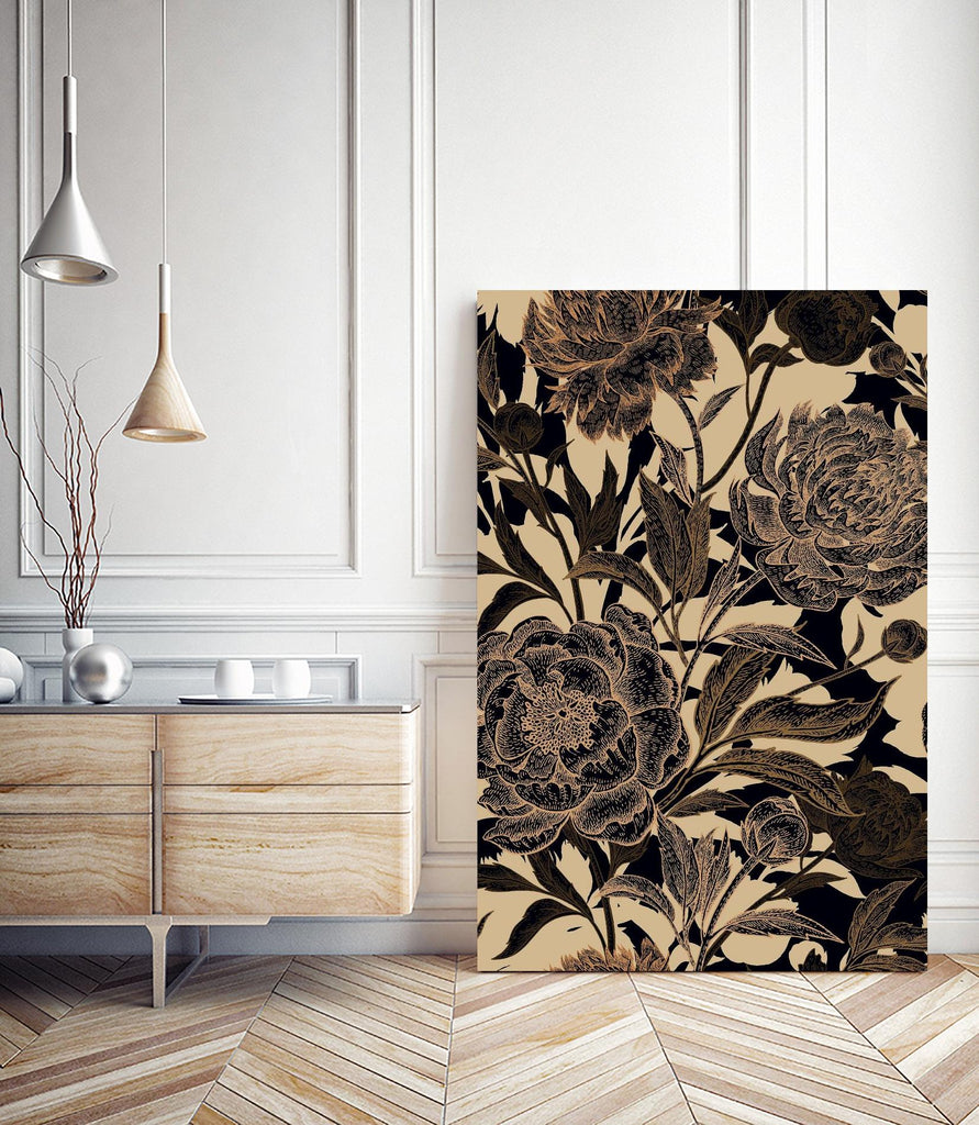 Golden Rose II by Incado on GIANT ART - multicolor floral/still life; design/type