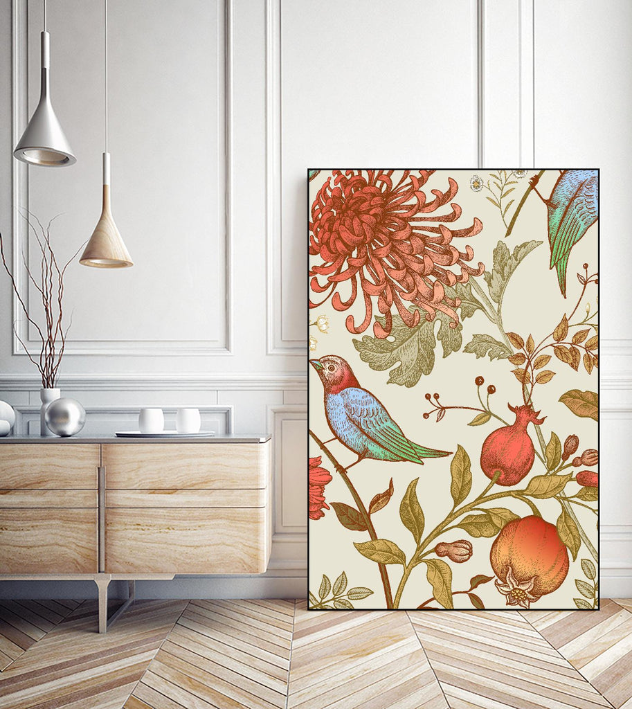 Nordic Victorian II by Incado on GIANT ART - multicolor floral/still life; design/type