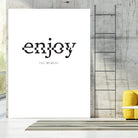 Enjoy by TypeLike on GIANT ART - multicolor design/type; inspirational