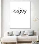 Enjoy by TypeLike on GIANT ART - multicolor design/type; inspirational