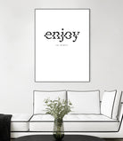 Enjoy by TypeLike on GIANT ART - multicolor design/type; inspirational