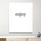 Enjoy by TypeLike on GIANT ART - multicolor design/type; inspirational