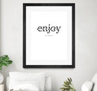 Enjoy by TypeLike on GIANT ART - multicolor design/type; inspirational