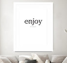 Enjoy by TypeLike on GIANT ART - multicolor design/type; inspirational
