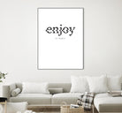 Enjoy by TypeLike on GIANT ART - multicolor design/type; inspirational