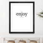 Enjoy by TypeLike on GIANT ART - multicolor design/type; inspirational