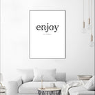 Enjoy by TypeLike on GIANT ART - multicolor design/type; inspirational
