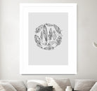 Feather Circle by Incado on GIANT ART - multicolor floral/still life