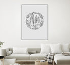 Feather Circle by Incado on GIANT ART - multicolor floral/still life