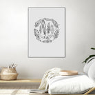 Feather Circle by Incado on GIANT ART - multicolor floral/still life