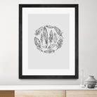 Feather Circle by Incado on GIANT ART - multicolor floral/still life