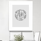 Feather Circle by Incado on GIANT ART - multicolor floral/still life