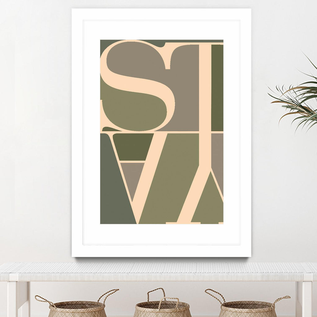 Stay by TypeLike on GIANT ART - multicolor design/type; contemporary