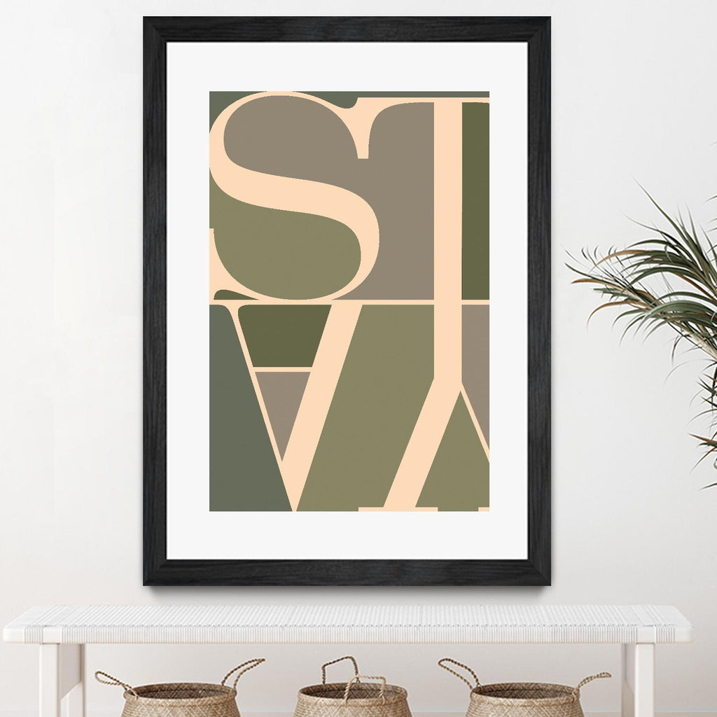 Stay by TypeLike on GIANT ART - multicolor design/type; contemporary
