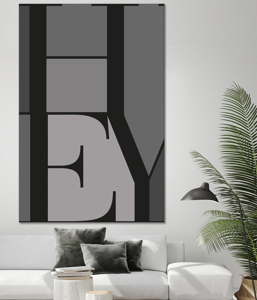Hey by TypeLike on GIANT ART - multicolor design/type