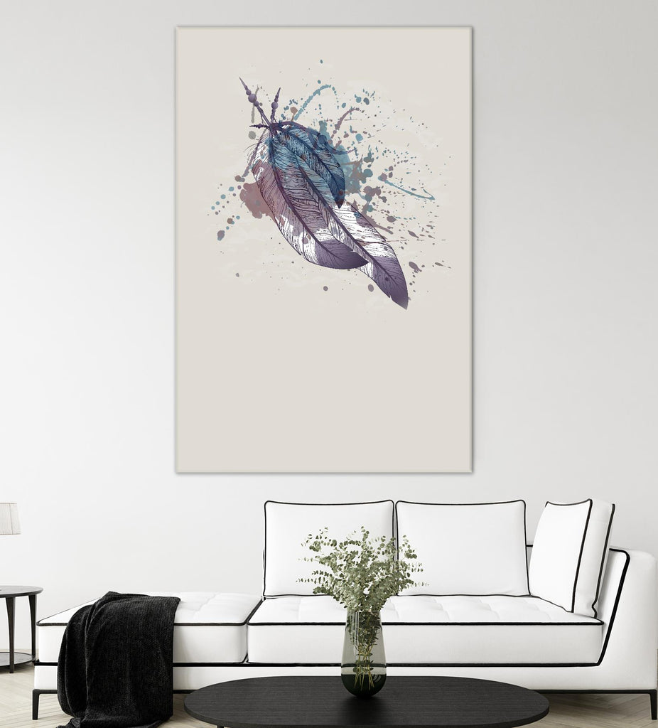 Eagle feather II by Incado on GIANT ART - multicolor floral/still life; contemporary