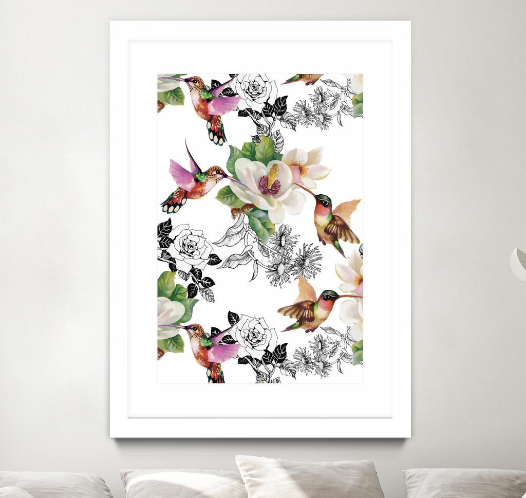 Colibris by Incado on GIANT ART - multicolor animals; floral/still life