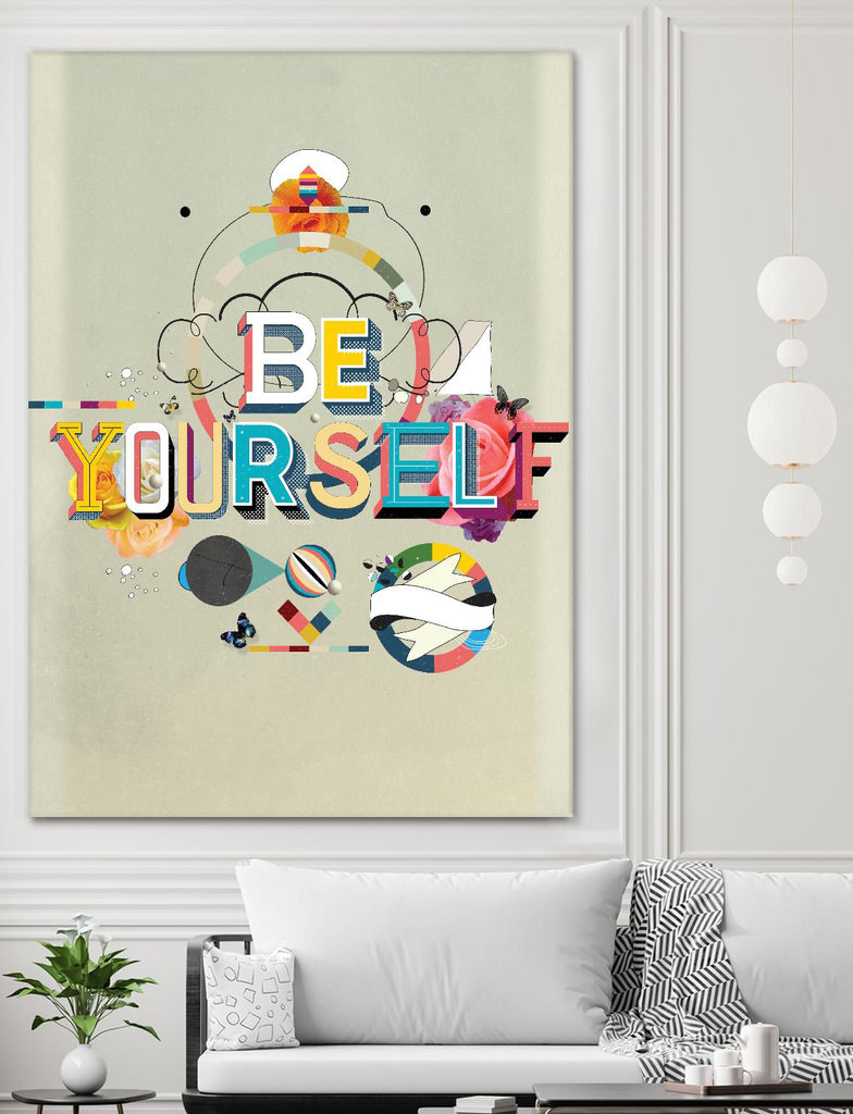 Be Yourself by Kavan & Company on GIANT ART - multi inspirational, novelty, design/type, illustration, typography