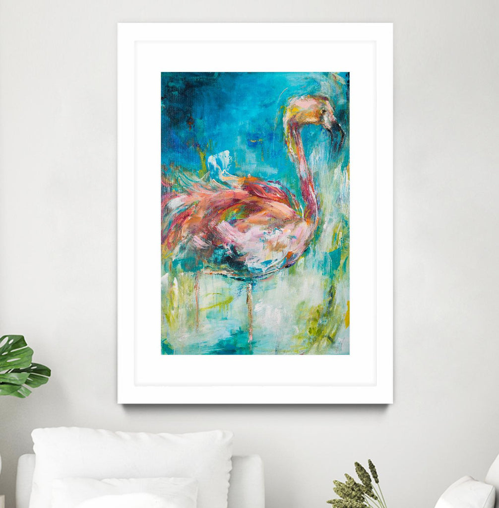 Pretty in Pink No. 1 by Hilma Koelman on GIANT ART - multicolor animals; contemporary