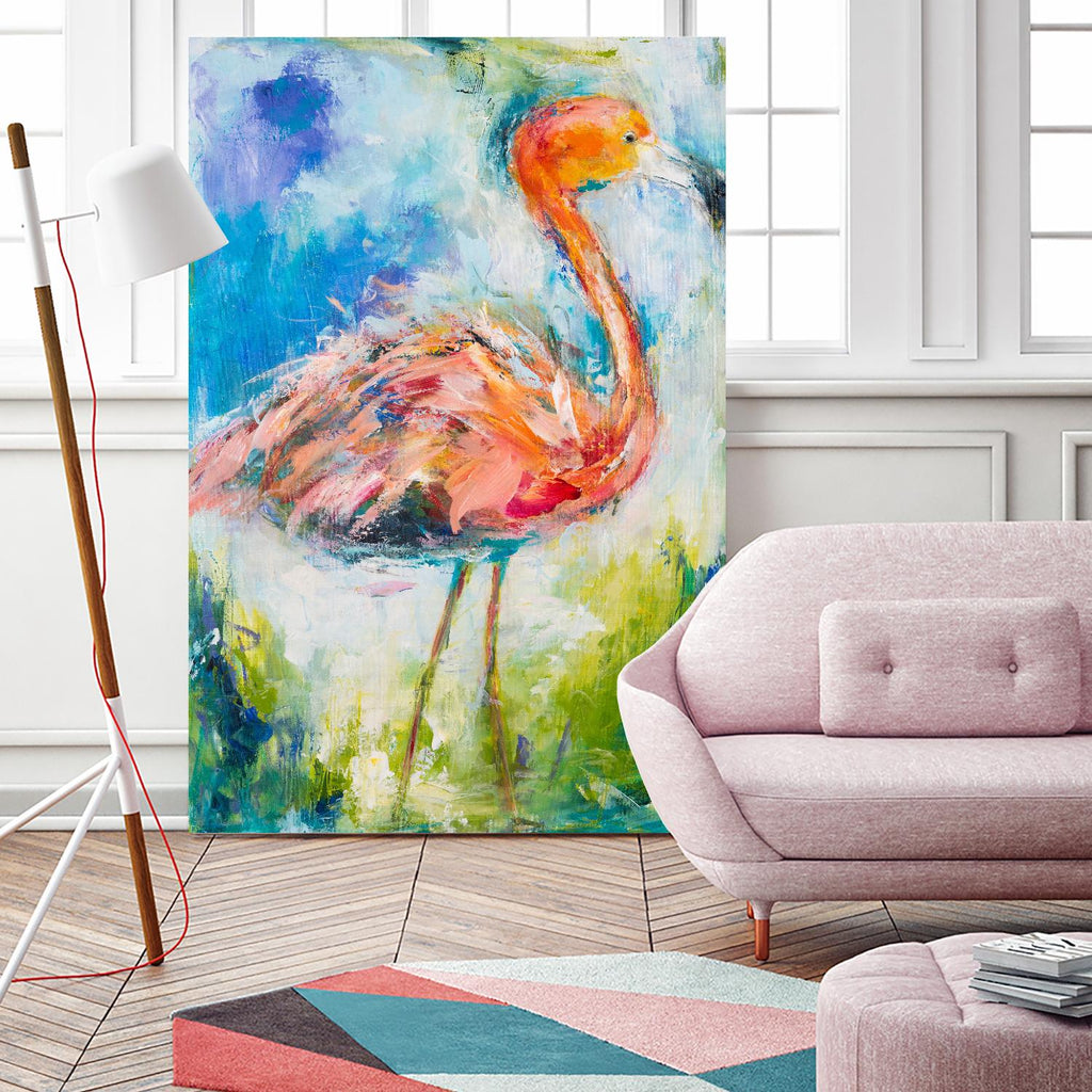 Pretty in Pink No. 2 by Hilma Koelman on GIANT ART - multicolor animals; contemporary