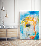 Pretty in Pink No. 3 by Hilma Koelman on GIANT ART - multicolor animals; contemporary