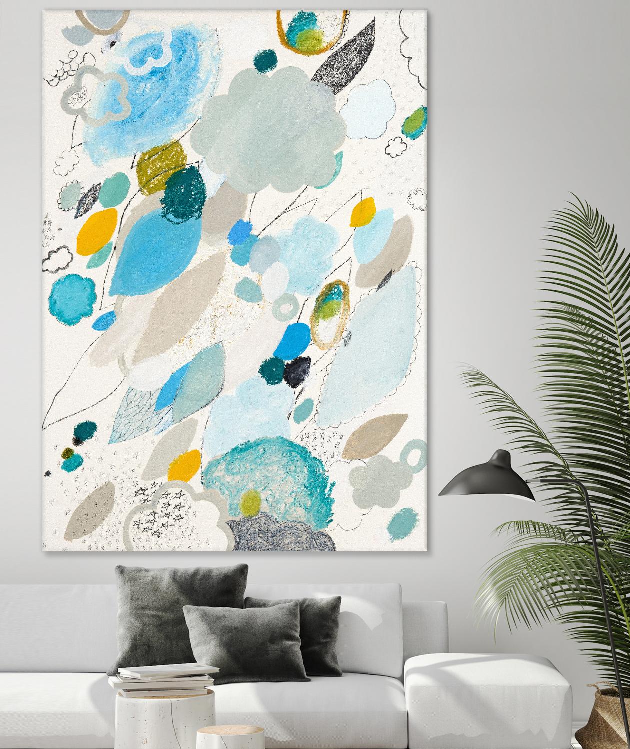 Blue Lightening by Maggie Kleinpeter on GIANT ART - multicolor abstracts; contemporary