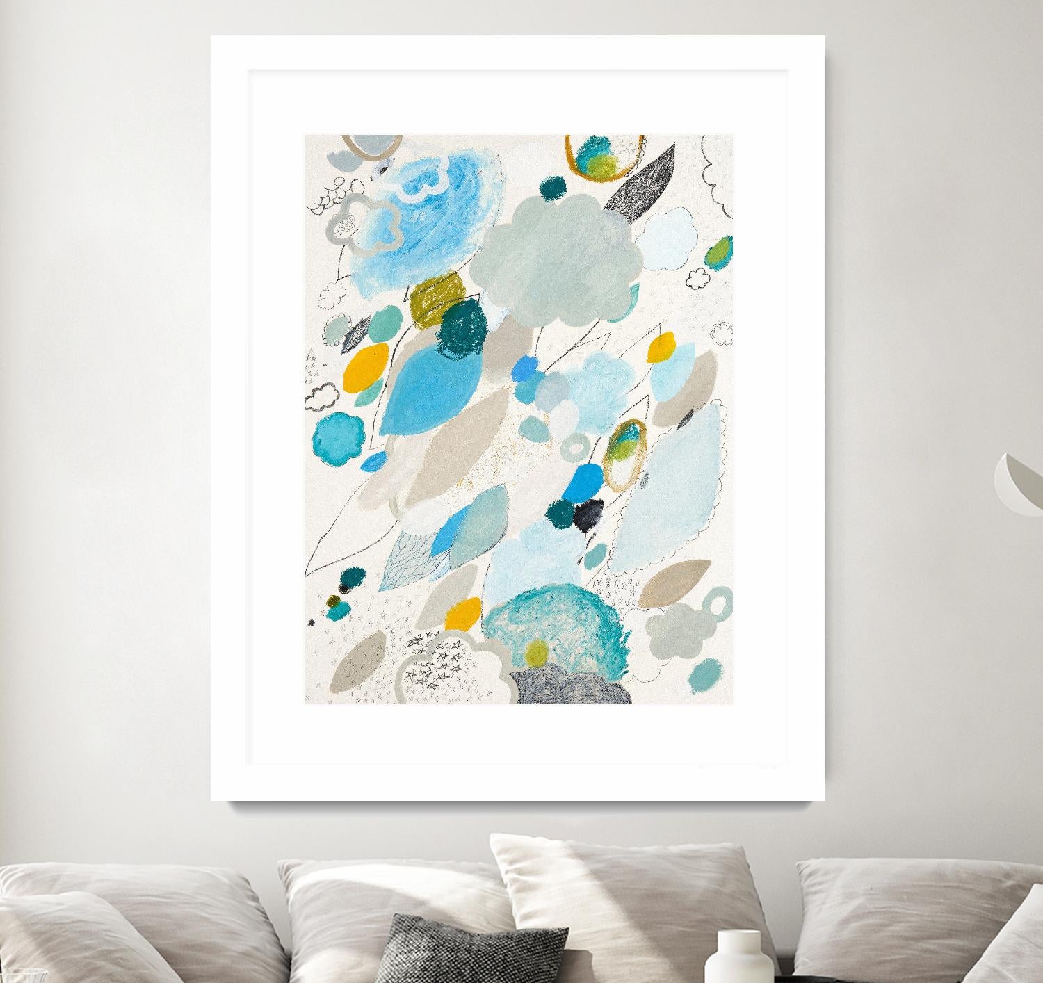 Blue Lightening by Maggie Kleinpeter on GIANT ART - multicolor abstracts; contemporary