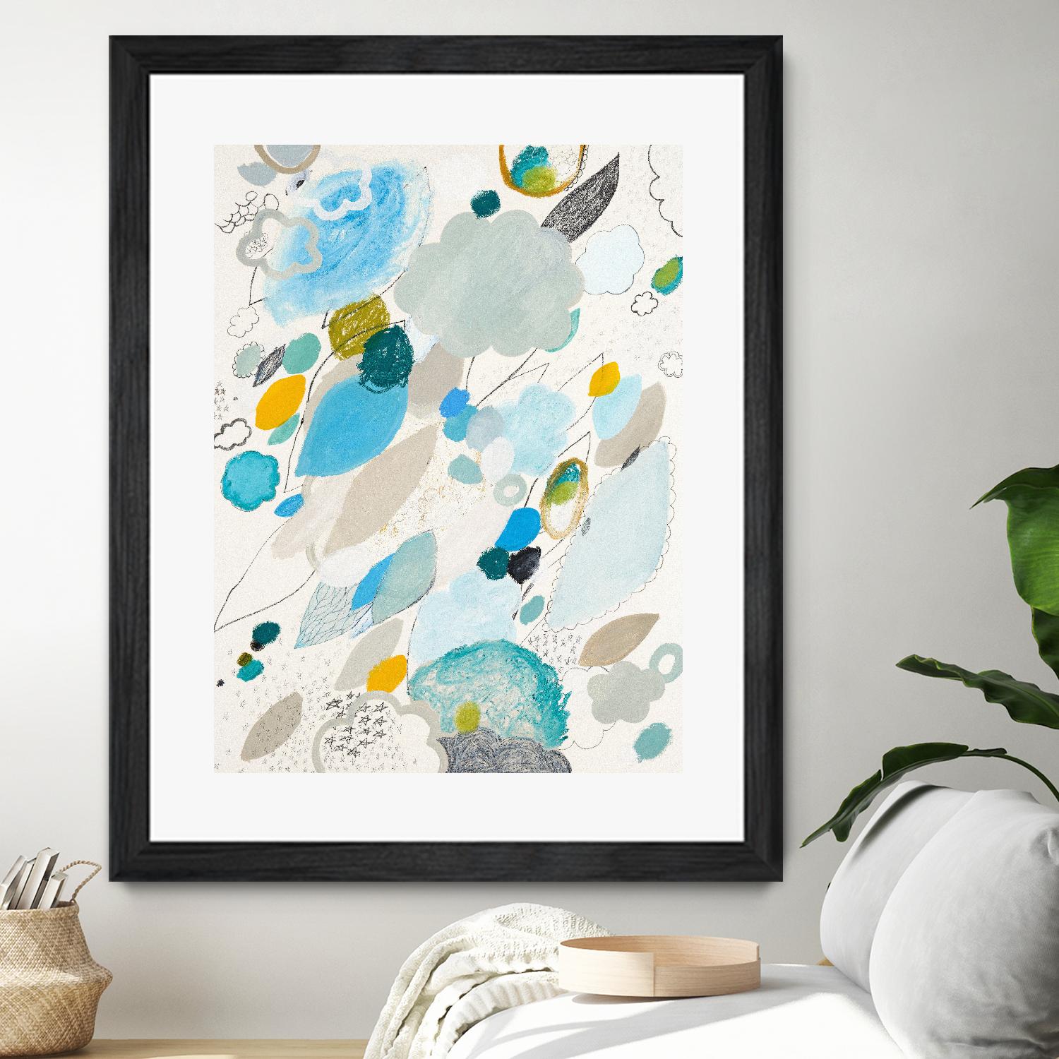 Blue Lightening by Maggie Kleinpeter on GIANT ART - multicolor abstracts; contemporary