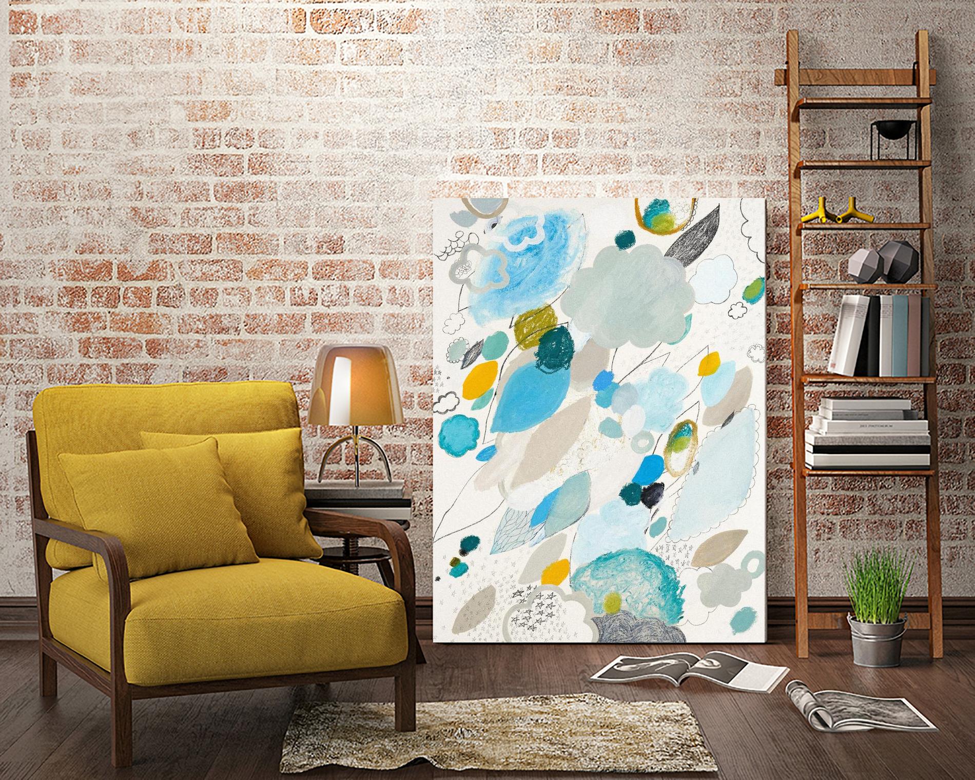 Blue Lightening by Maggie Kleinpeter on GIANT ART - multicolor abstracts; contemporary