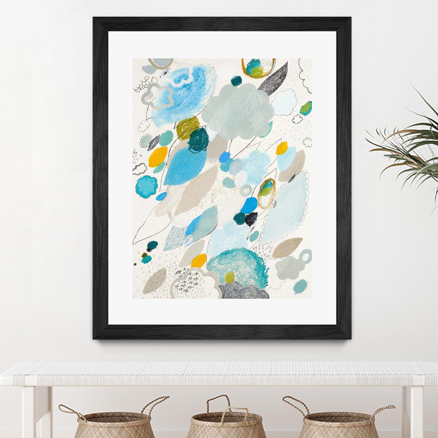 Blue Lightening by Maggie Kleinpeter on GIANT ART - multicolor abstracts; contemporary