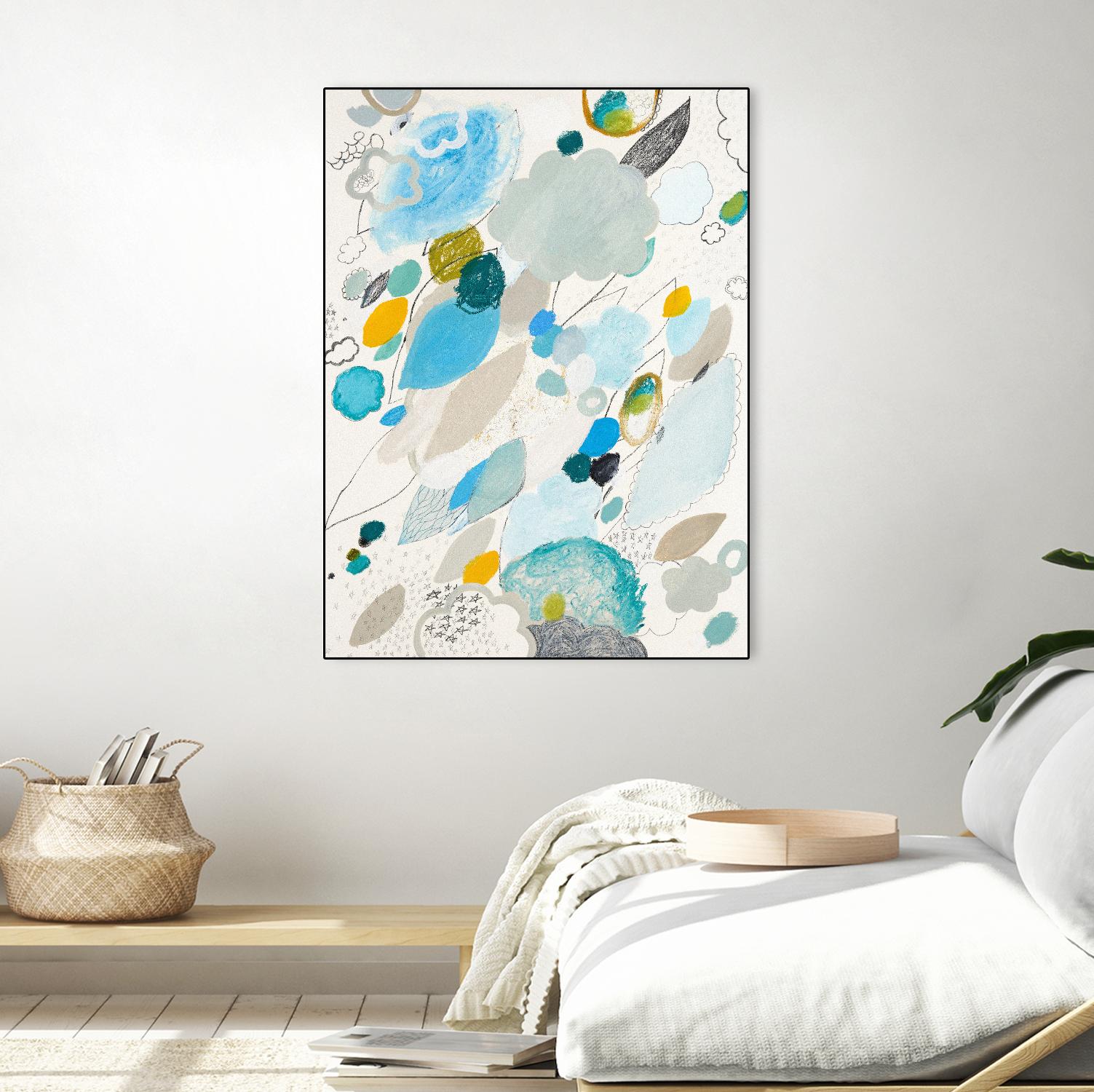 Blue Lightening by Maggie Kleinpeter on GIANT ART - multicolor abstracts; contemporary