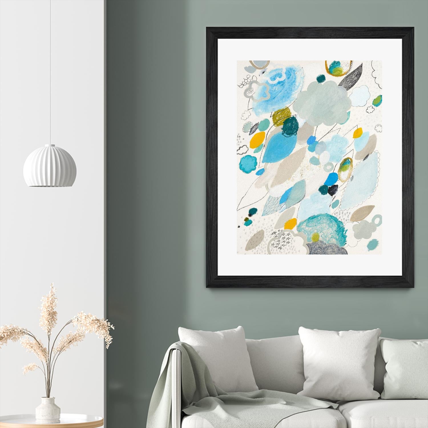 Blue Lightening by Maggie Kleinpeter on GIANT ART - multicolor abstracts; contemporary