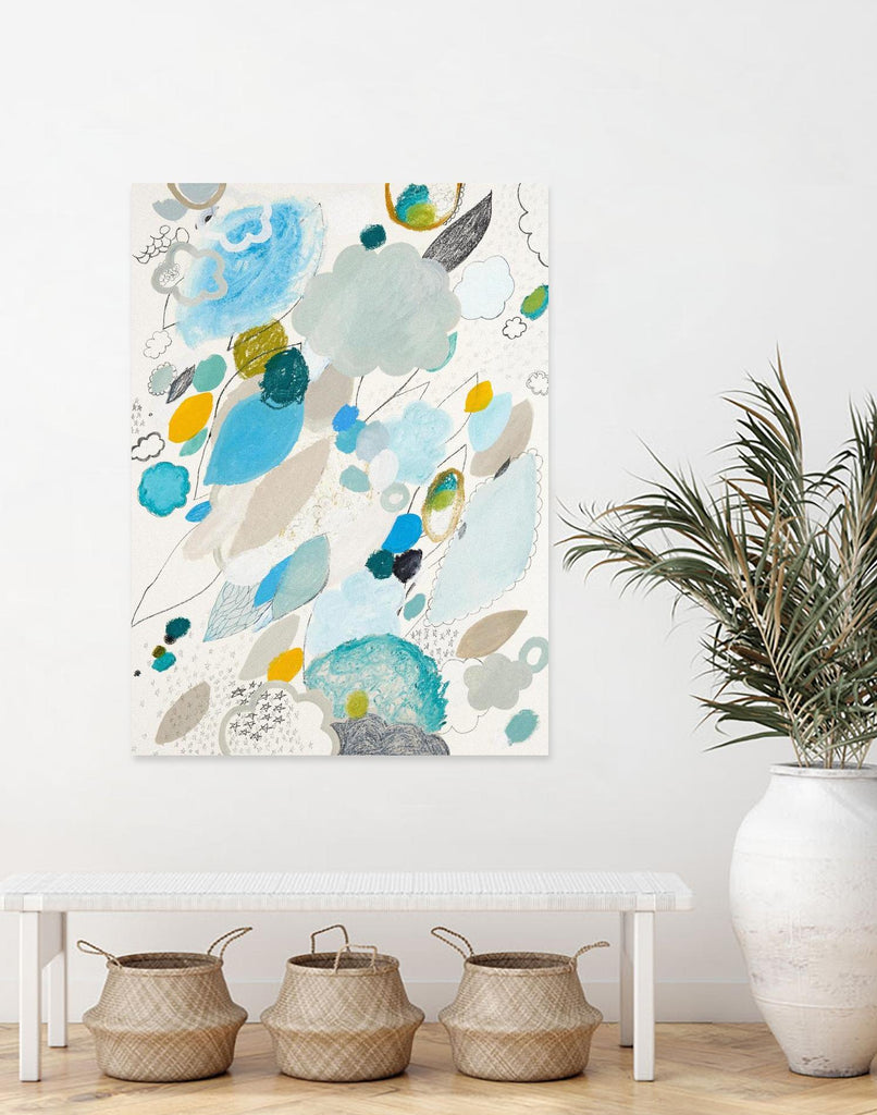 Blue Lightening by Maggie Kleinpeter on GIANT ART - multicolor abstracts; contemporary
