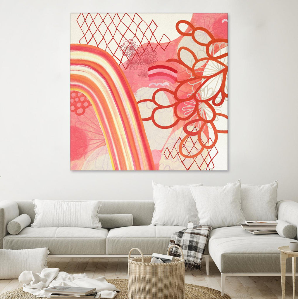 Cherry Fruitstripe Chain by Maggie Kleinpeter on GIANT ART - multicolor abstracts; contemporary