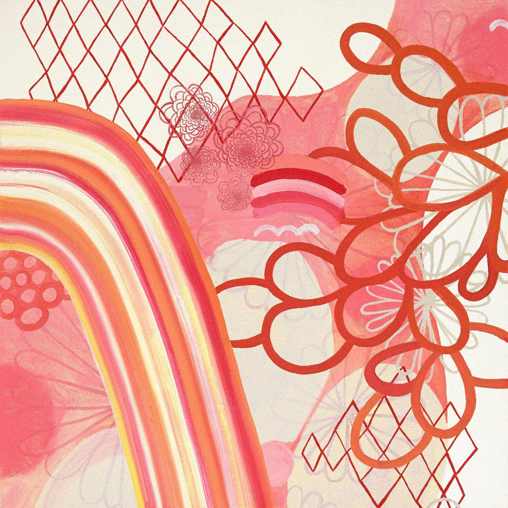 Cherry Fruitstripe Chain de Maggie Kleinpeter sur GIANT ART - abstractions multicolores ; contemporain