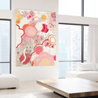 Funny Bunnies Come To The Party by Maggie Kleinpeter on GIANT ART - multicolor abstracts; contemporary