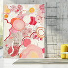 Funny Bunnies Come To The Party by Maggie Kleinpeter on GIANT ART - multicolor abstracts; contemporary