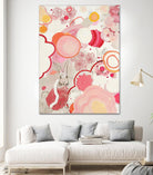 Funny Bunnies Come To The Party by Maggie Kleinpeter on GIANT ART - multicolor abstracts; contemporary