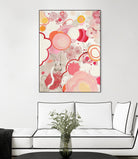 Funny Bunnies Come To The Party by Maggie Kleinpeter on GIANT ART - multicolor abstracts; contemporary